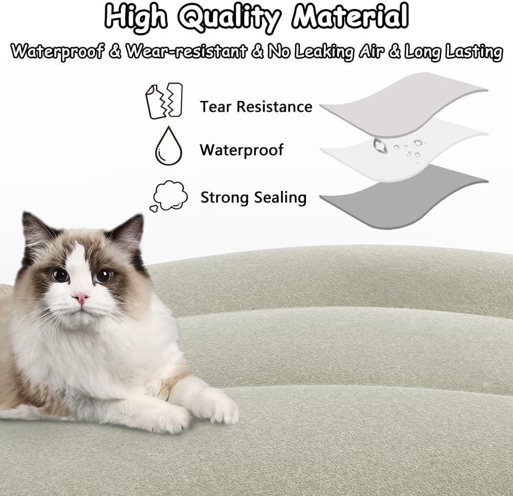 Fahuac Auto Inflatable Lounger Air Sofa, Portable Auto Inflatable Couch Air Sofa Bed Lazy Lounger Chair Cozy Sleeping Camping Sofa Bed for Outdoor Picnics Hiking Beach Home Park Travel And Indoor Home Use